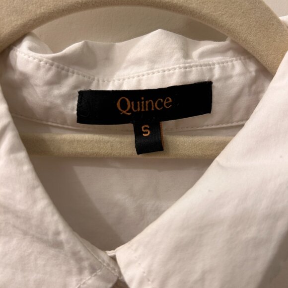 Quince 100% Organic Cotton Poplin Maternity Long Sleeve Shirt - Picture 5 of 7